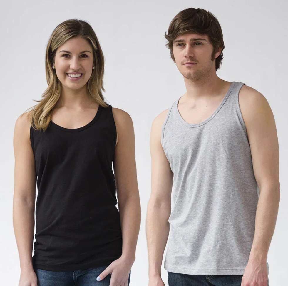 men and women wearing tank tops