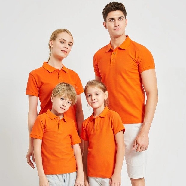 Polo Shirts wearing family 